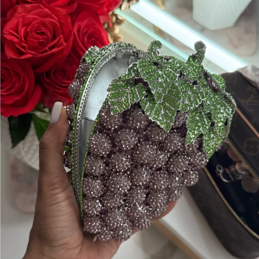 Sparkling Purple Grape Clutch - Picture 3 of 5